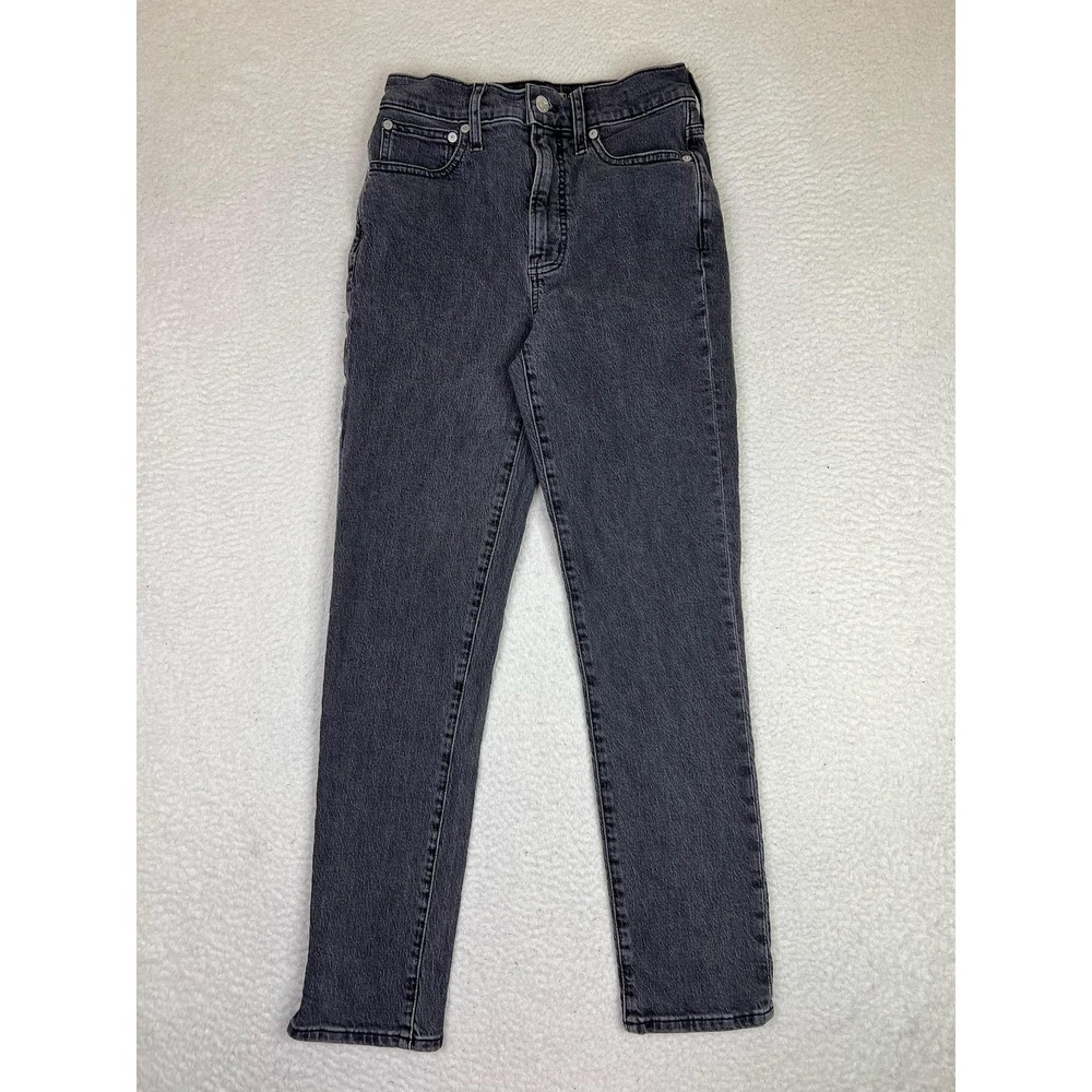 Madewell The Perfect Vintage Jean Jeans Womens 25 Gray Charcoal Wash High Rise